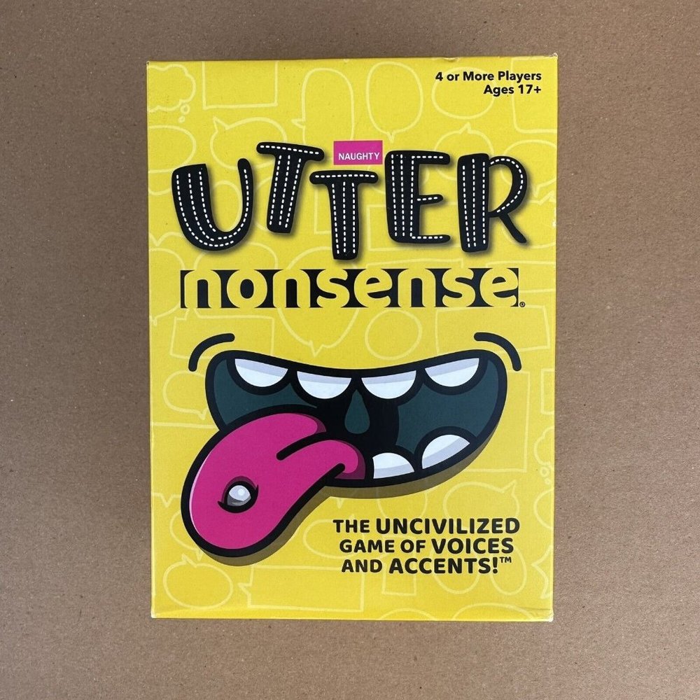 Utter Nonsense! Naughty The Inappropriate Accent Game Complete Age 17 +